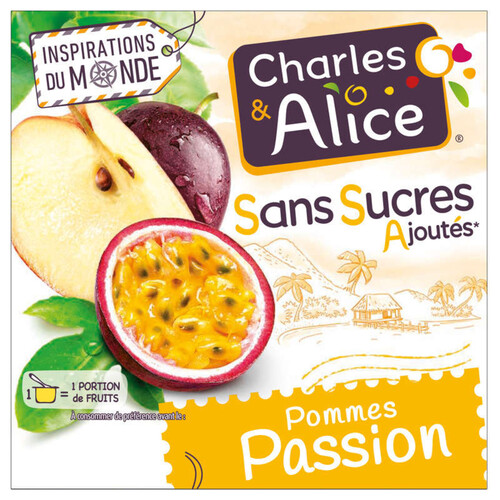 Charles & Alice dessert Pomme/Passion 4x97g
