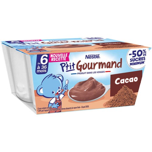 Nestle P'tit Gourmand Cacao 4x100g