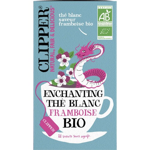 Clipper Thé Blanc Framboise Bio 20 sachets 34g