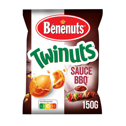 Benenuts - Twinuts - Cacahuètes enrobées saveur barbecue - Le sachet de 150g
