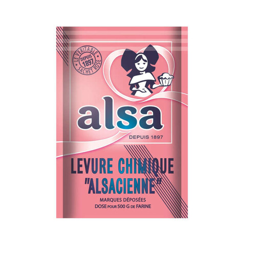 Alsa Levure Chimique Alsacienne 8 Sachets 88g..