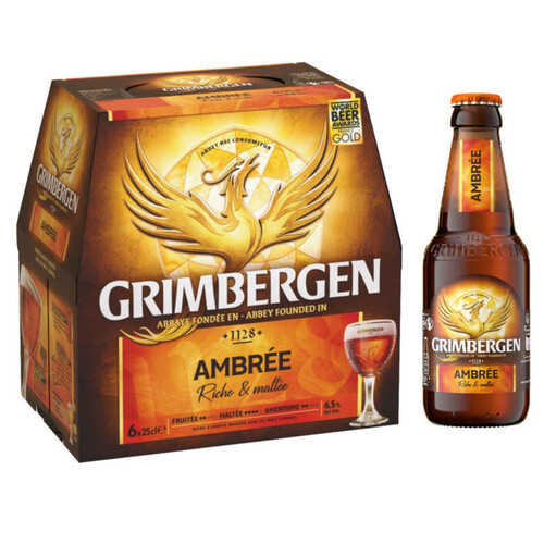 Grimbergen Bière ambrée 6 x 25cl