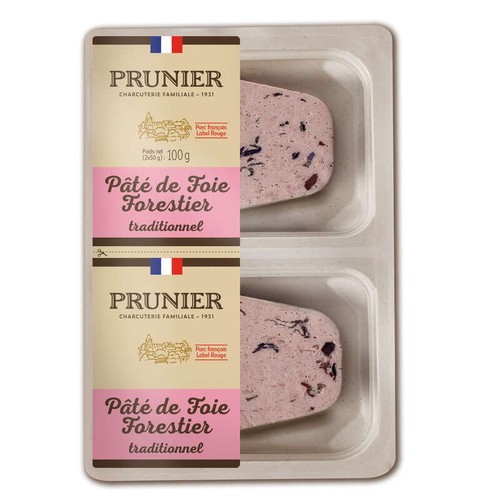Prunier Pâté de Foie Forestier traditionnel  2x50g