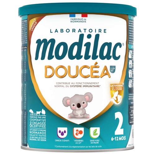 Modilac Doucéa Lait pour Bébé en Poudre 2ème âge 820g