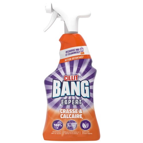 Cilit Bang Spray Nettoyant Expert Crasse & Calcaire 750ml