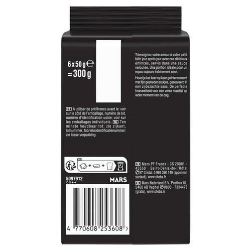 Sheba Délices Du Jour En Sauce Sélection Du Boucher Pour Chat 6X50G