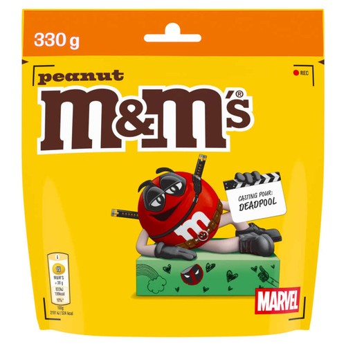 M&M's Bonbons Chocolat Au Lait & Cacahuètes 330g
