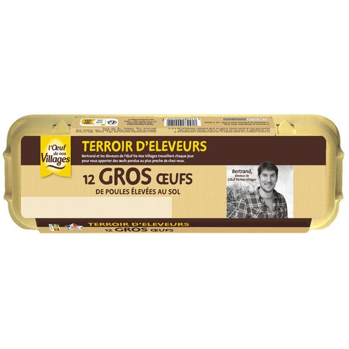 L'oeuf de nos Village Oeufs frais x12