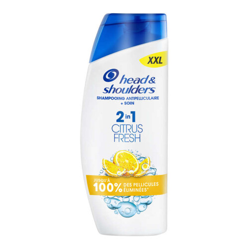 Head & Shoulders citrus fresh 2 en 1 shampoing antipelliculaire cheveux gras 625ml