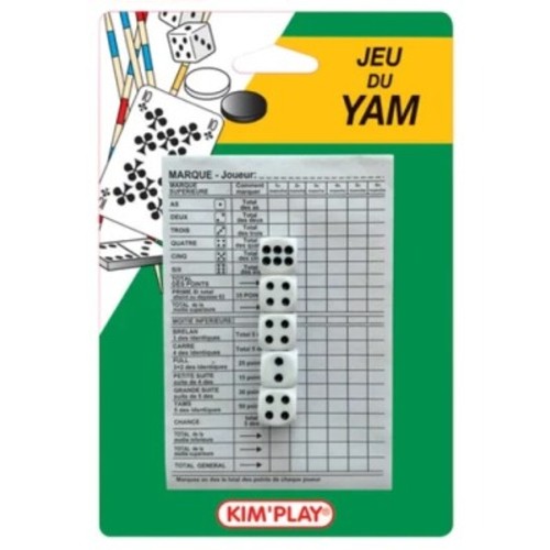 Kimplay Jeux du Yam Dés et Bloc