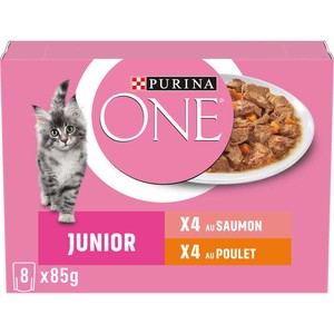 Purina One Aliment pour chats adultes 8x85g