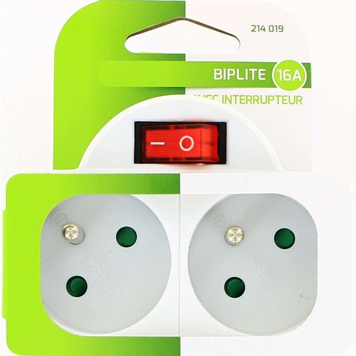 Trefilaction Multiprise Biplite 16A Avec Interrupteur