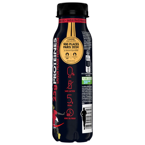 Hipro yaourt à boire fraise framboise protéiné 0% 300g