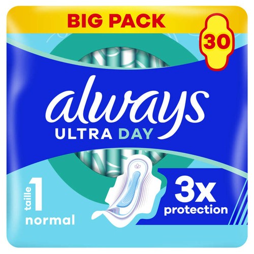 Always Ultra Serviettes normal taille 1 ailettes x30 serviettes
