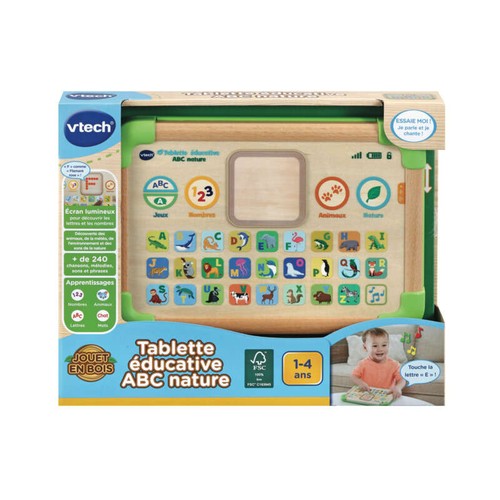 Vtech Tablette ABC en Bois Dès 1 an