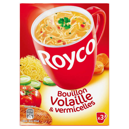 Royco Bouillon volaille & vermicelles 3x10,6g..