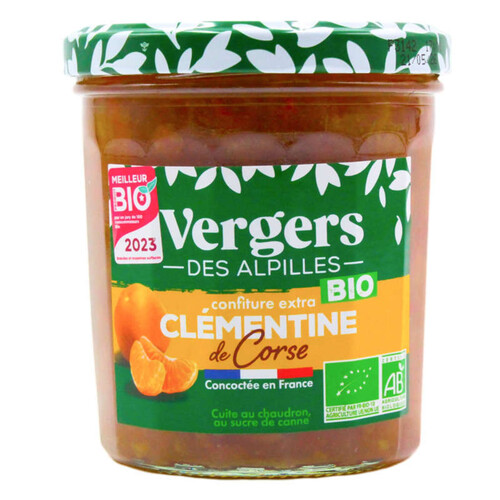 Vergers Des Alpilles Confiture Clementine Corse Bio 370G