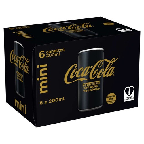 Coca-Cola Sans sucres et sans caféine Slim Mini Frigo 6x20cl