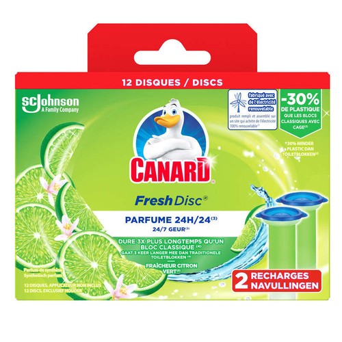 Canars Fresh Disc Recharges Fraîcheur Citron Vert x2