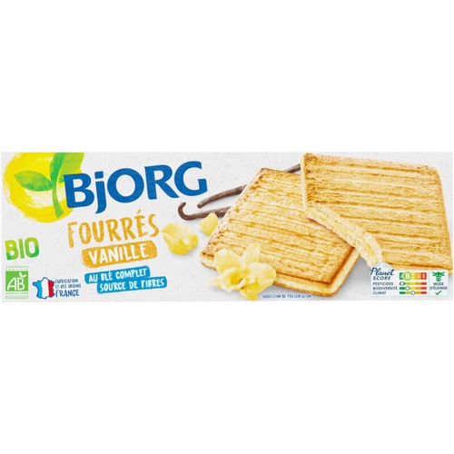 Bjorg Fourrés vanille Bio 225g