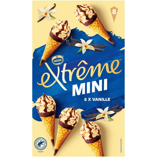 Nestlé Glaces Extrême Mini Vanille X8 312G