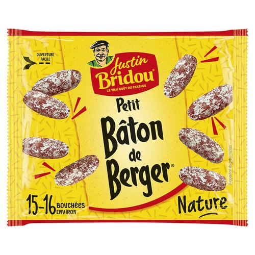 Justin Bridou Saucisson Petits Bâton De Berger Nature 100g