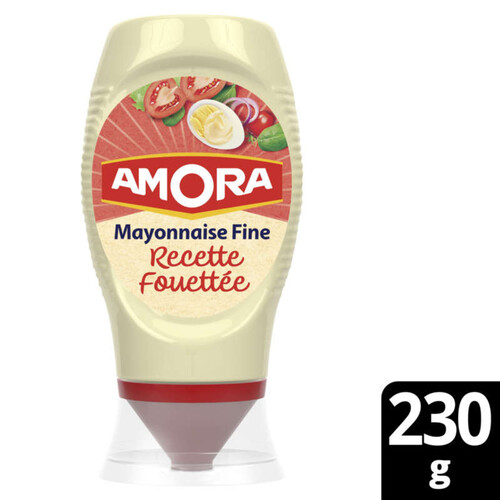 Amora Mayonnaise Fine Recette Fouettée aux blancs d'oeufs 230g.