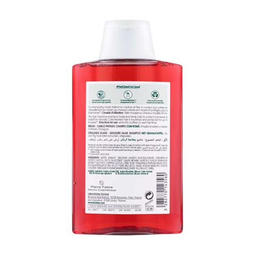 [Para] Klorane - Grenade - Shampoing éclat à la Grenade - Cheveux colorés 200 ml