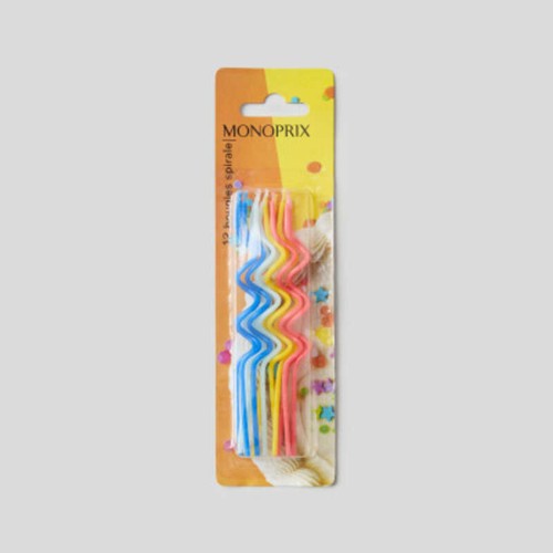 Monoprix Maison 12 Bougies Spirales Fines