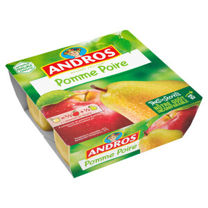Andros Compote Pomme Poire 4x100g