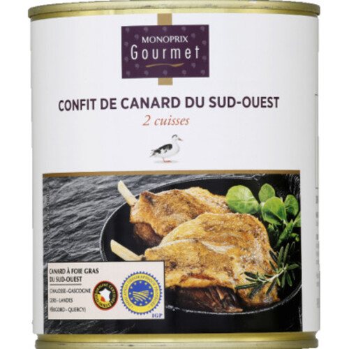Monoprix Gourmet Confit de Canard x2 cuisses 800g