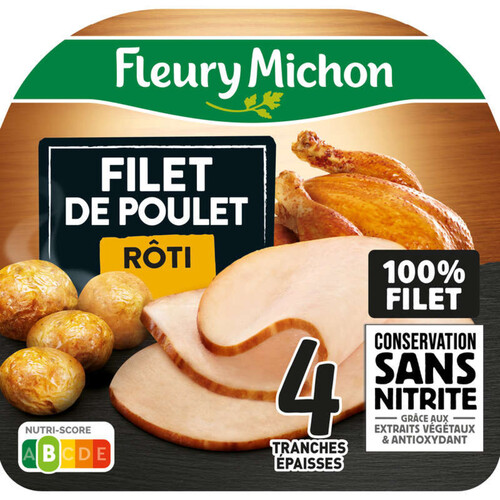 Fleury Michon Filet de Poulet Rôti Sans Nitrite 116g