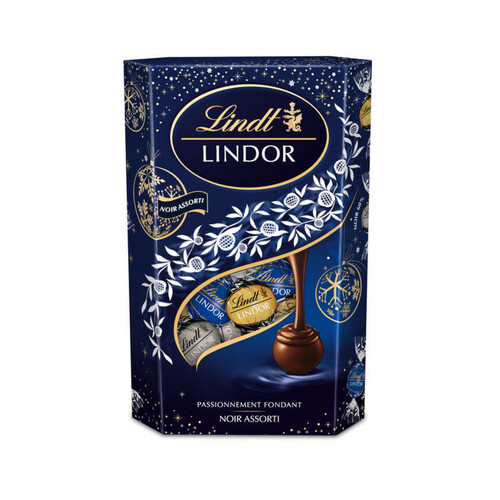 Lindt Cornet Lindor Noir Assorti 337 G