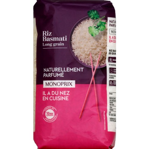 Monoprix Riz basmati naturellement parfumé 1kg