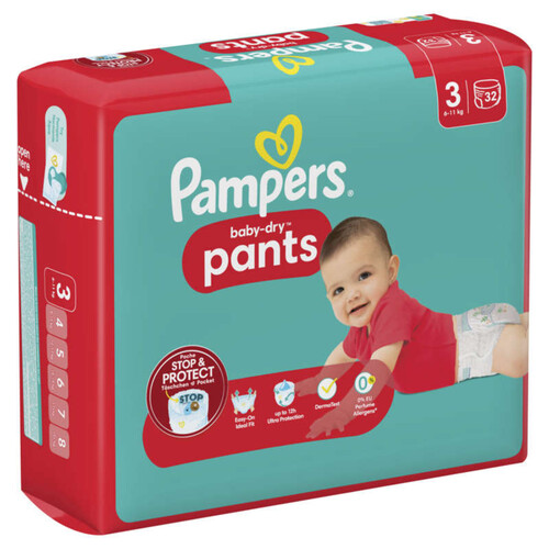 Pampers baby dry pants paquet T3 x32
