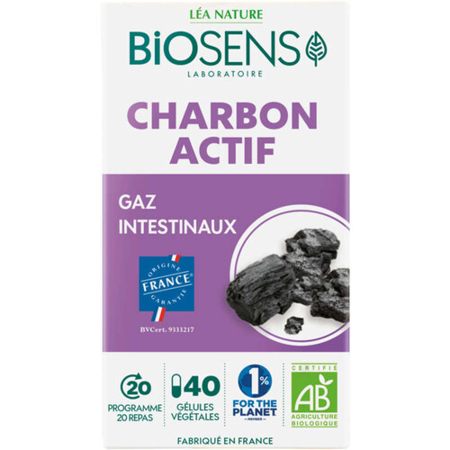 Biosens Complément alimentaire biologique à base de charbon végétal