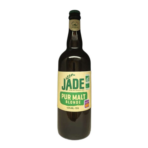 R-U Jade Bière Blonde Pur Malt Bio 75cl