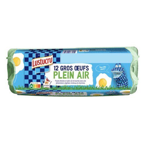 Lustucru Œufs gros plein air x12