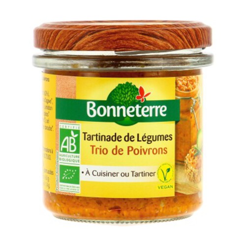 [Par Naturalia] Bonneterre Tartinade Trio de Poivrons Bio 135g