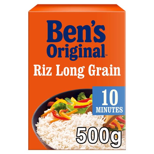 Bens Riz Long Grain en Vrac 10mn de Cuisson 500g
