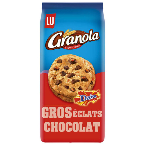 Granola Cookies aux gros éclats de Chocolat et Daim 184g