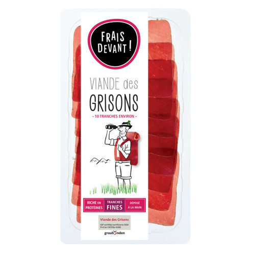 Frais devant Viande des grisons IGP 60g