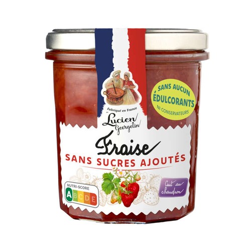 Lucien Georgelin Confiture Fraise sans sucres ajoutés 320g