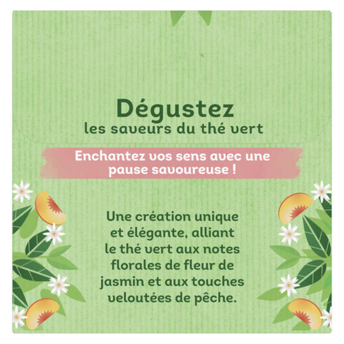 Lipton thé vert fleur de jasmin é pêche x20 sachets 30g