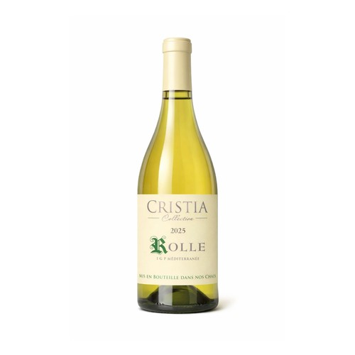 Domaine de Cristia Rolle IGP Méditerranée I.G.P. Blanc 2025 Bio 75cl