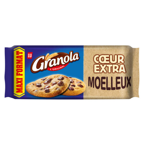 Granola Cookies Cœur Extra Moelleux aux pépites de Chocolat 312g