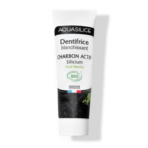 [Para] Aquasilice Dentifrice Blanchissant Charbon Actif Silicium Gout Menthe 75ml