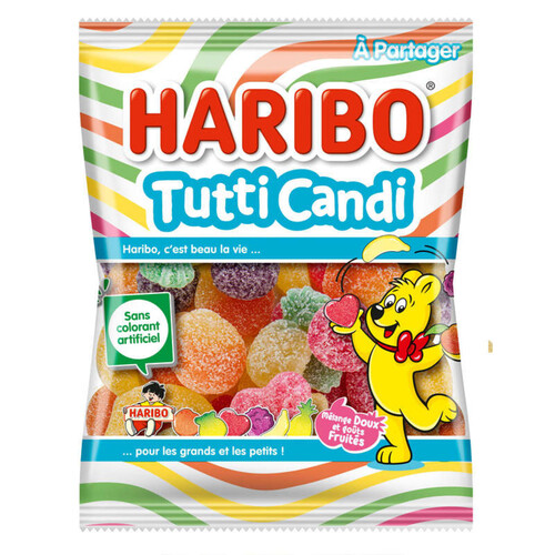 Haribo Bonbons Tutti Candi goût fruité 250g