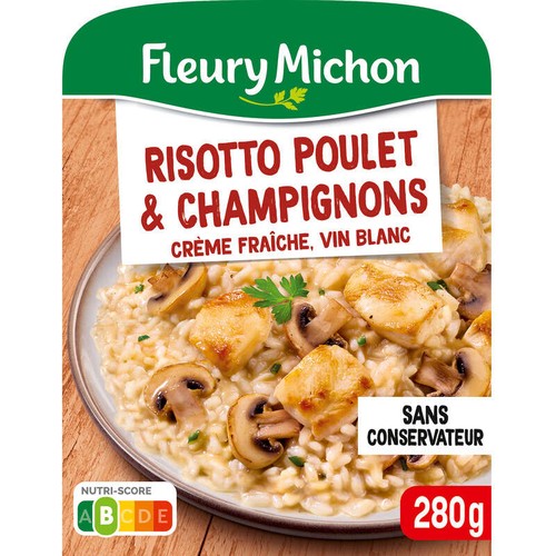 Fleury Michon Risotto Au Poulet Et Aux Cèpes 280g