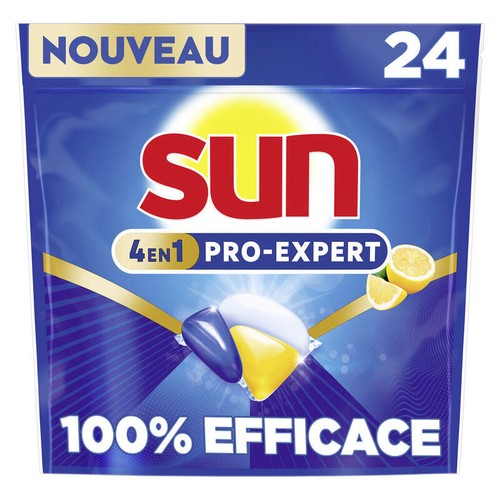 Sun Pro-Expert Capsules Lave-Vaisselle Citron x 24